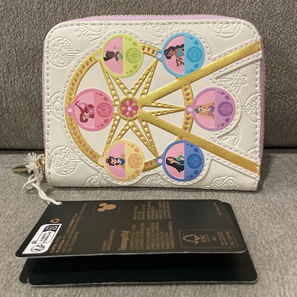 NWT Loungefly Disney Princess Ferris Wheel Wallet